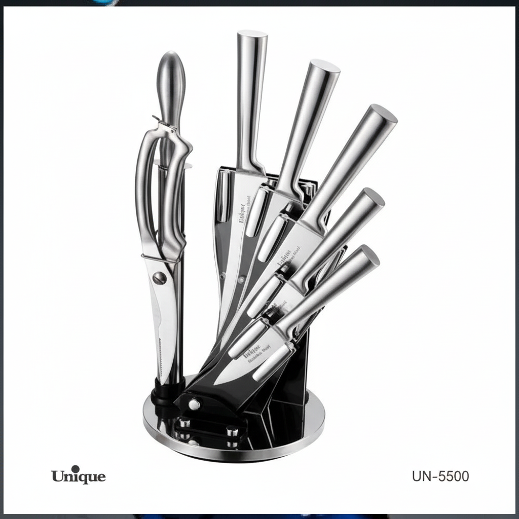 1763539362518-019a9b23-01c2-7724-b225-7ade1677df06 سرویس چاقو 8 پارچه پروانه یونیک کد UN-5500 - Image 1